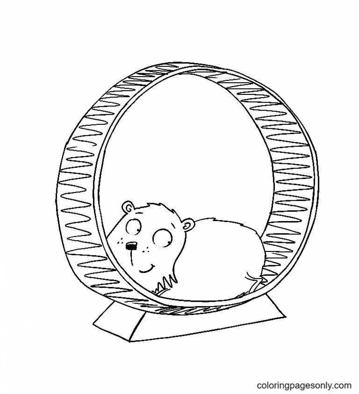 Fairy coloring pages for hamsters