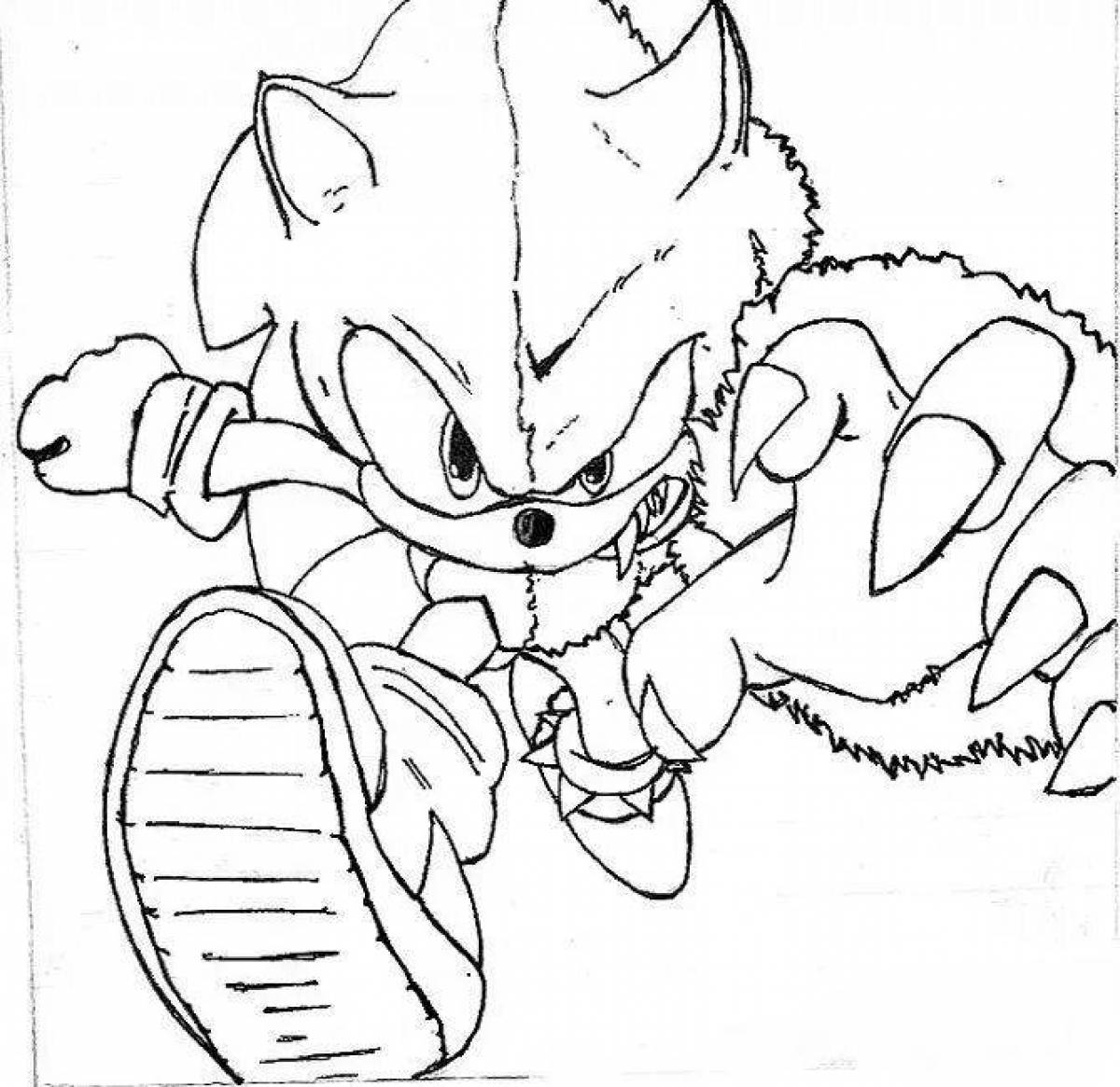 Joyful coloring sonic igzy