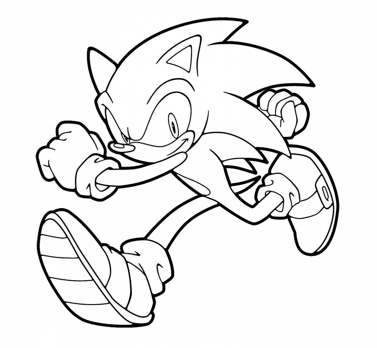 Vivacious coloring page sonic igzy