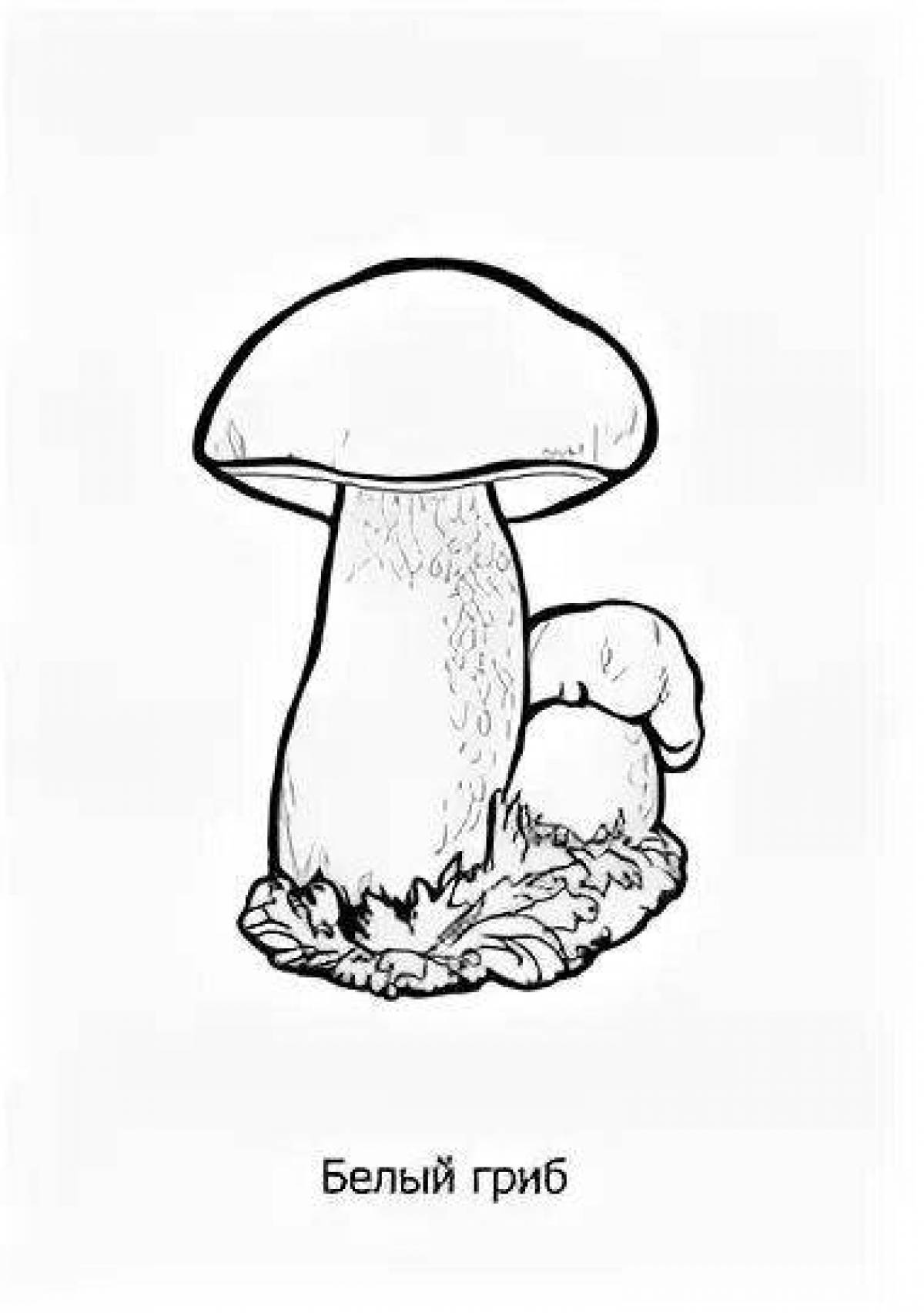 Coloring dark satanic mushroom