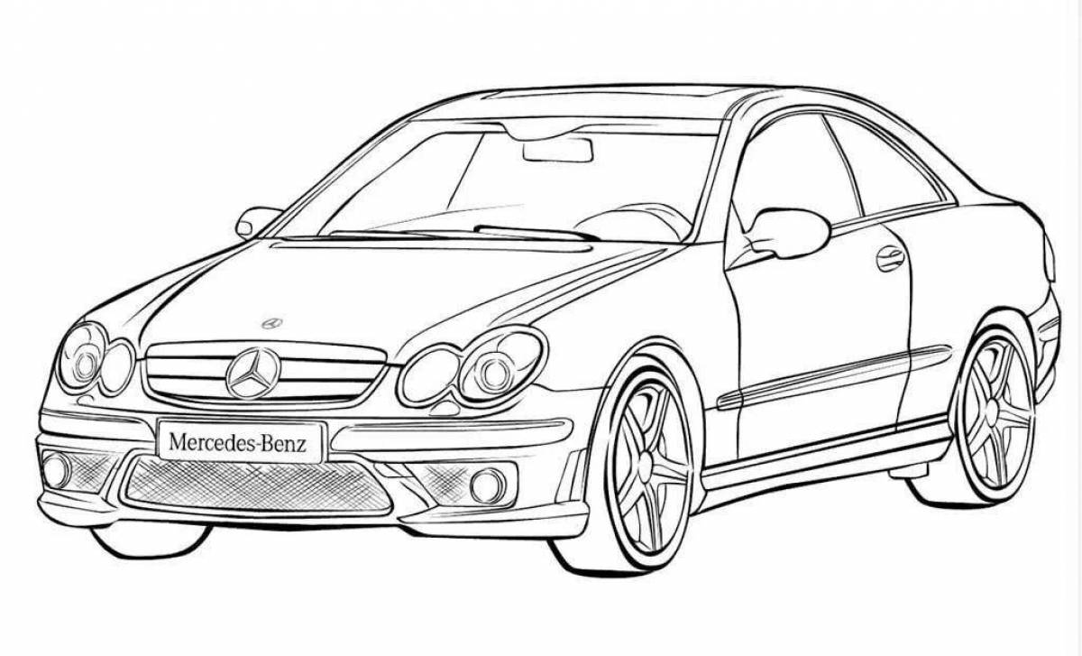 Coloring page luxury car