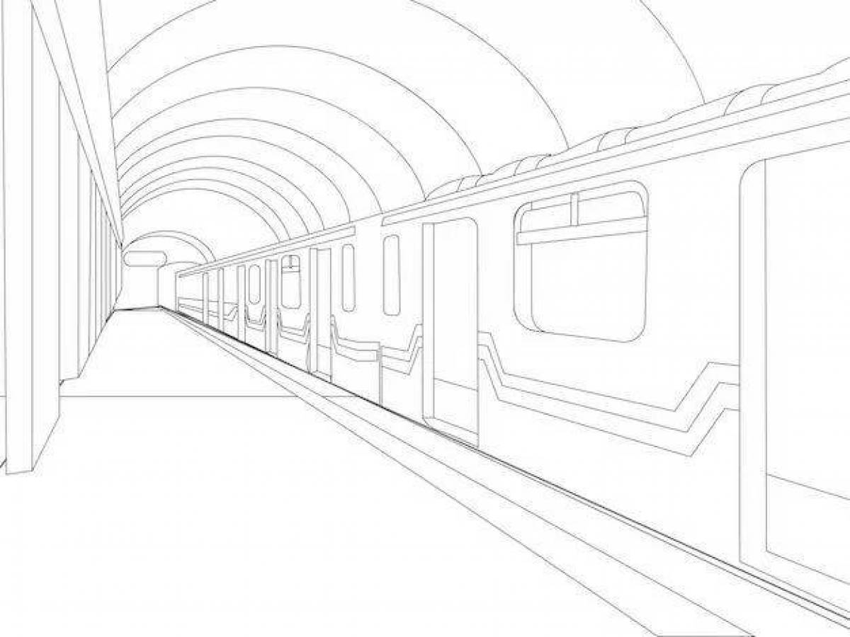 Large coloring of the Moscow metro