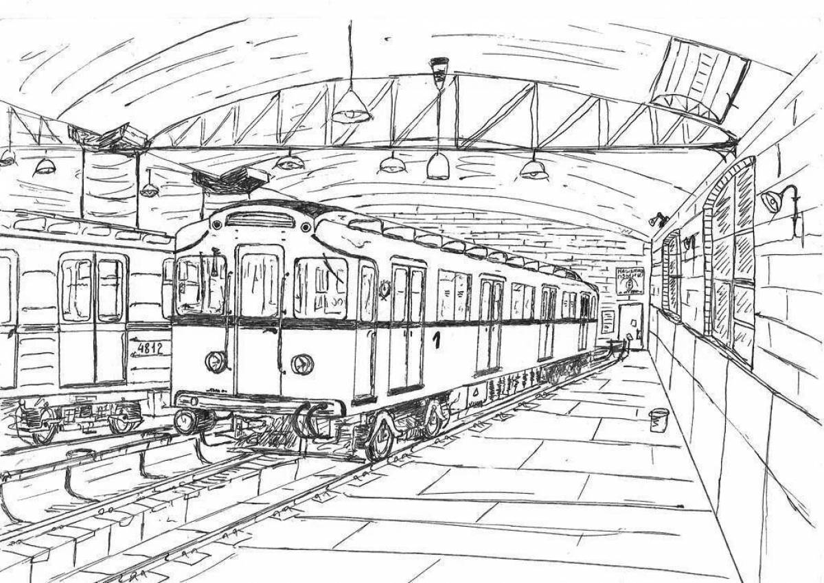 Dazzling coloring of the Moscow metro