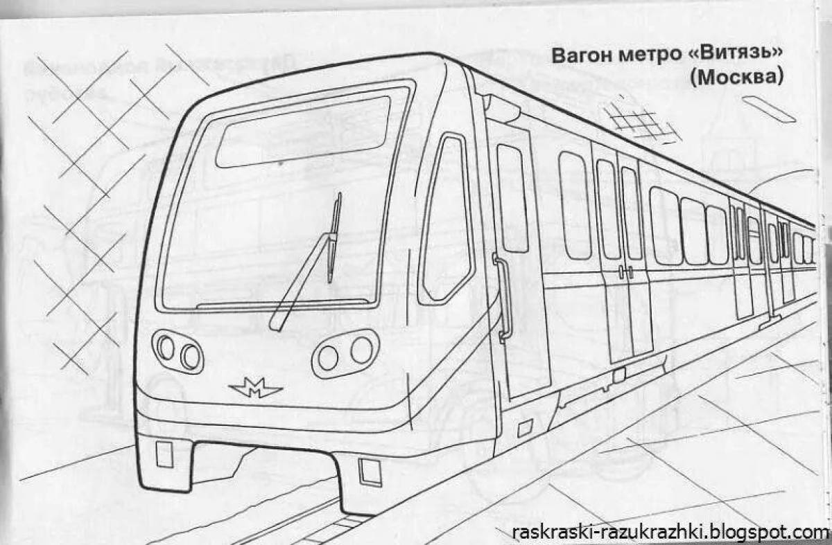 Violent coloring of the Moscow metro