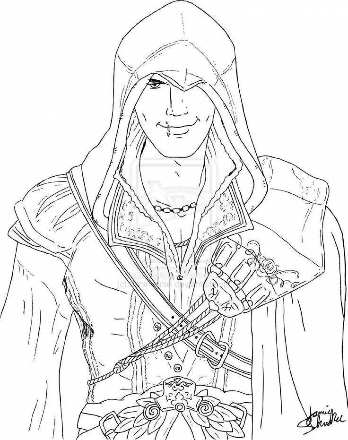 Impressive assassinscreed coloring book