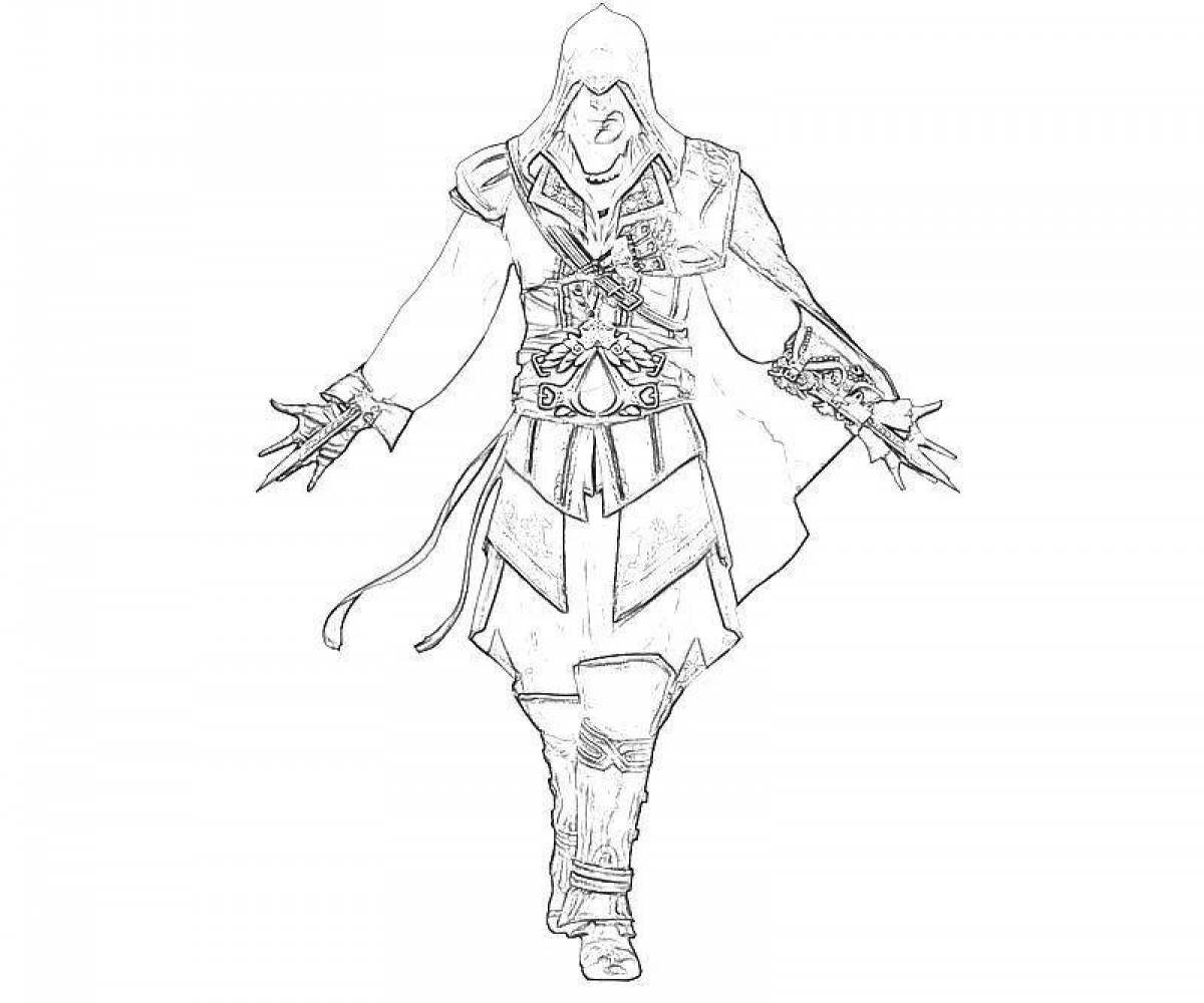 Assassincreed glitter coloring book