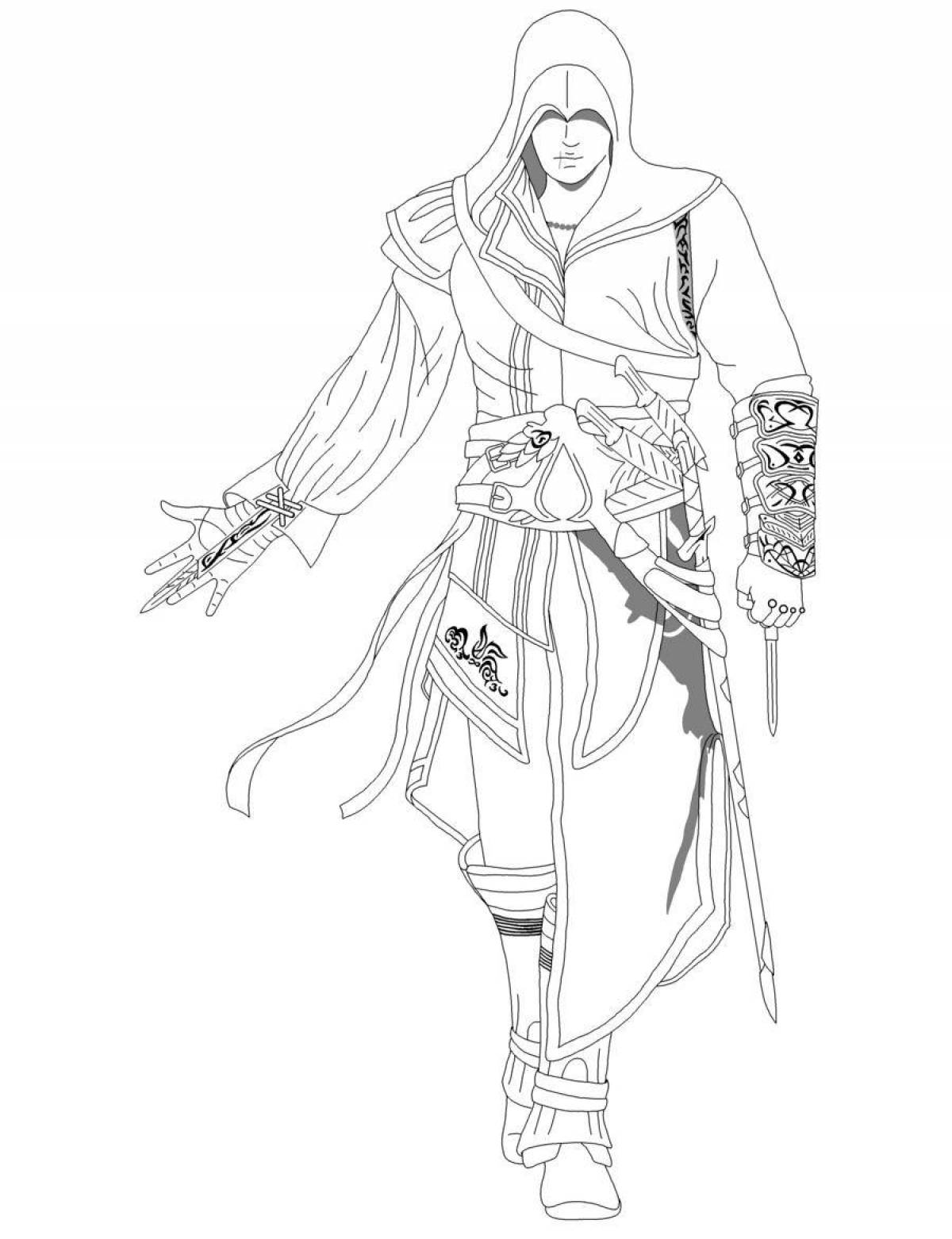 Dazzling Assassin coloring page