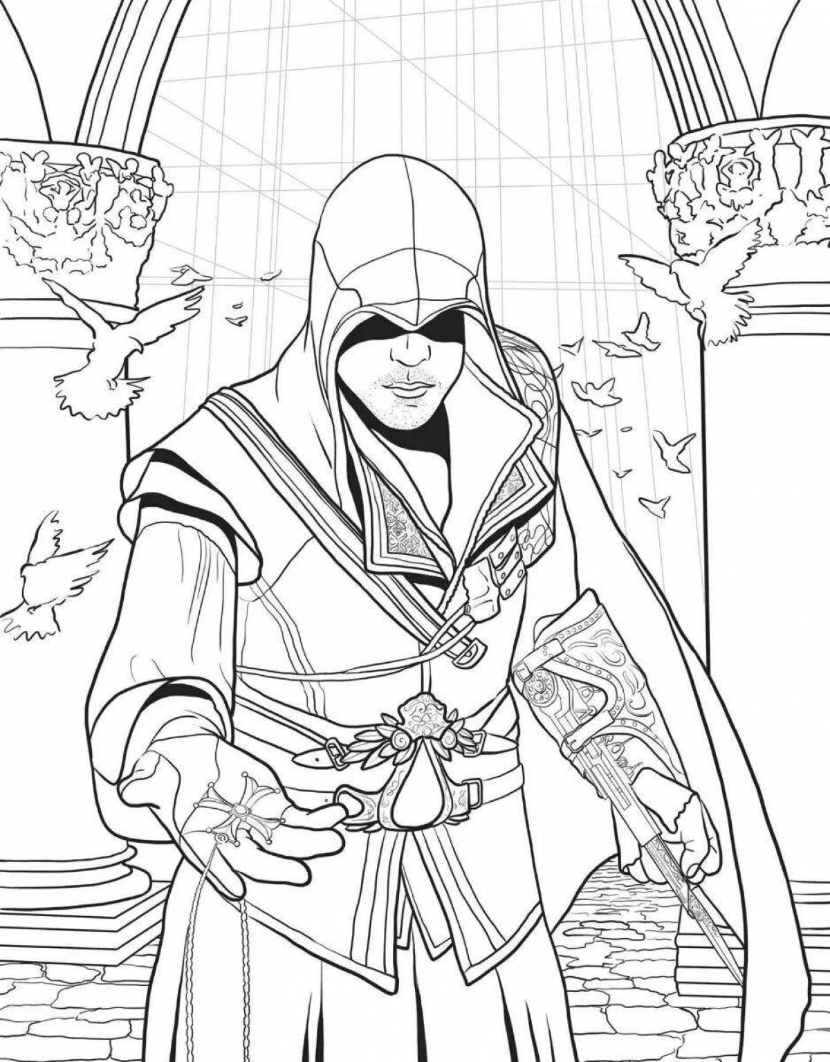 Assassincreed fun coloring book