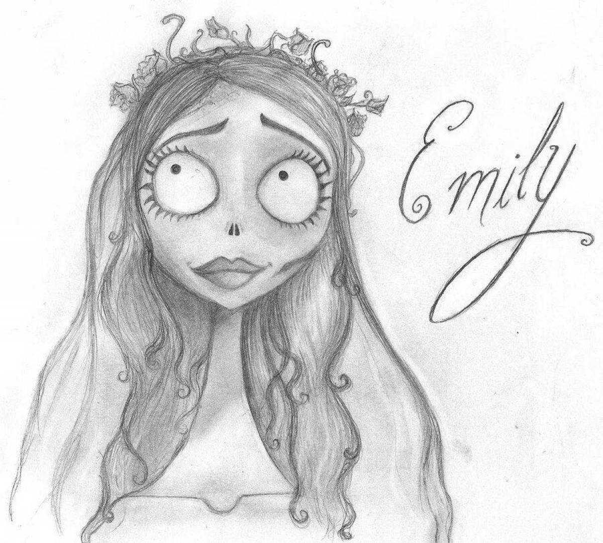 Ghost coloring corpse bride