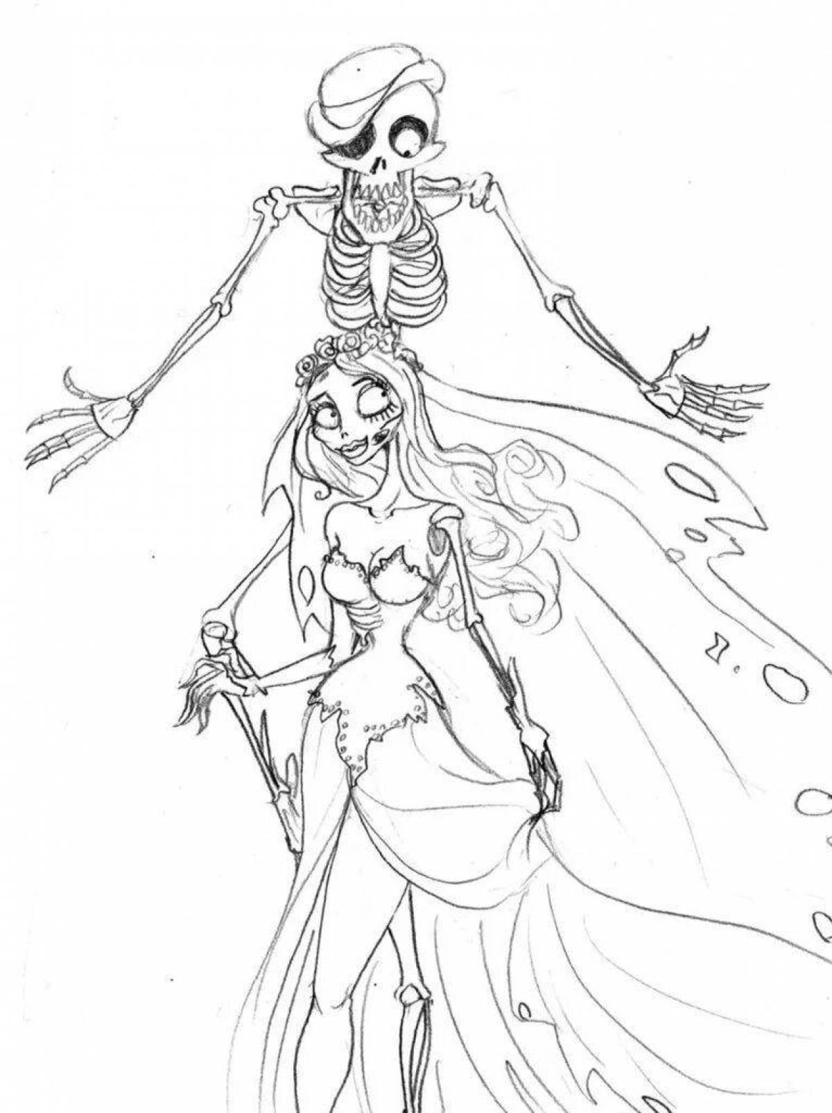 Sinful coloring corpse bride