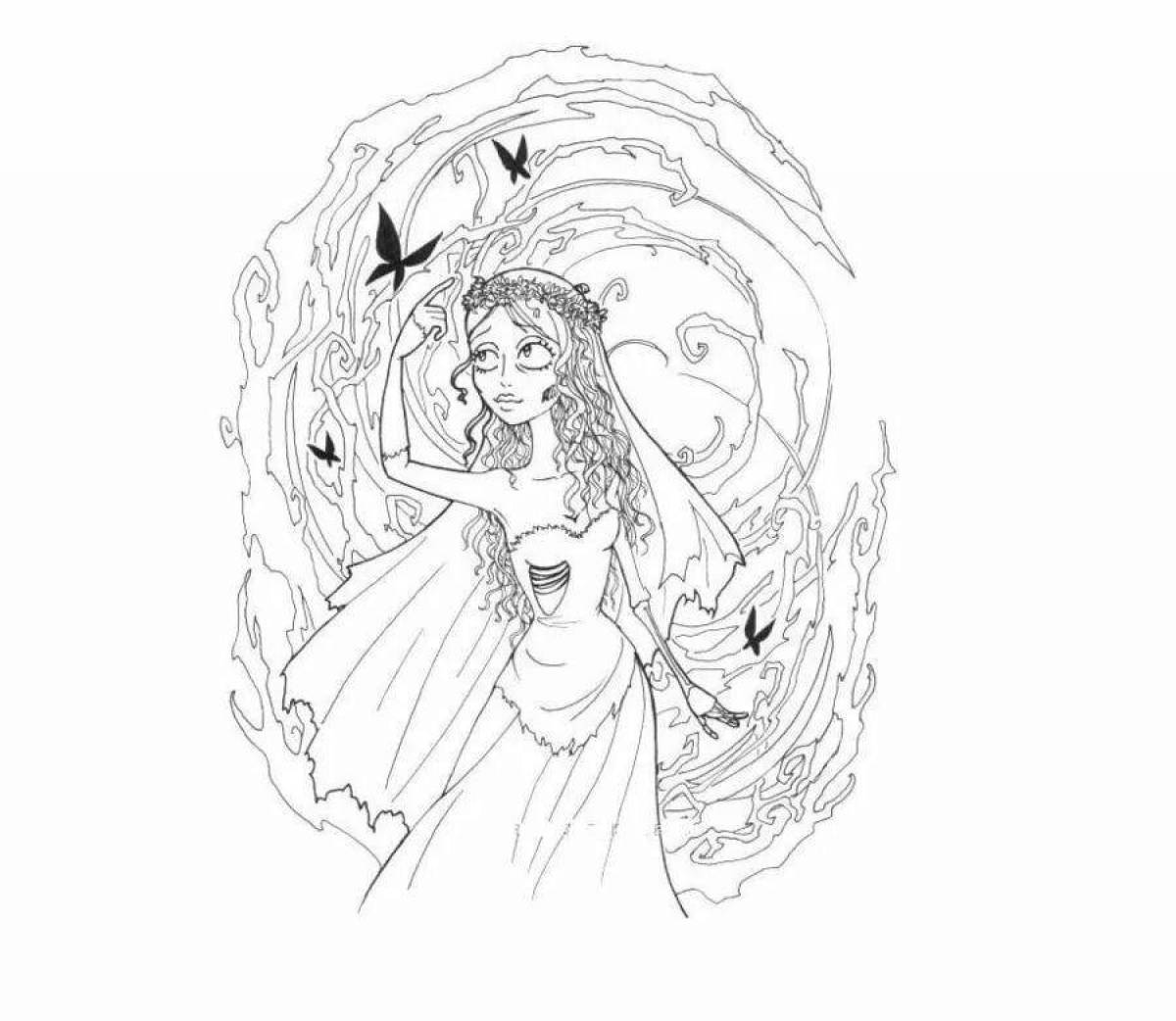 Incredible corpse bride coloring book