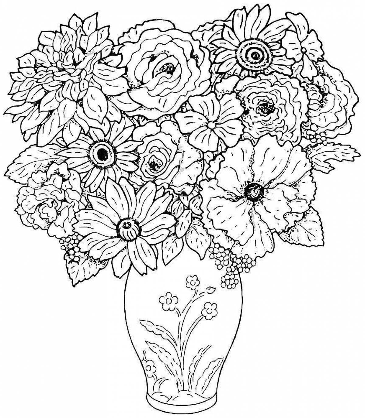 Glitter seal coloring page