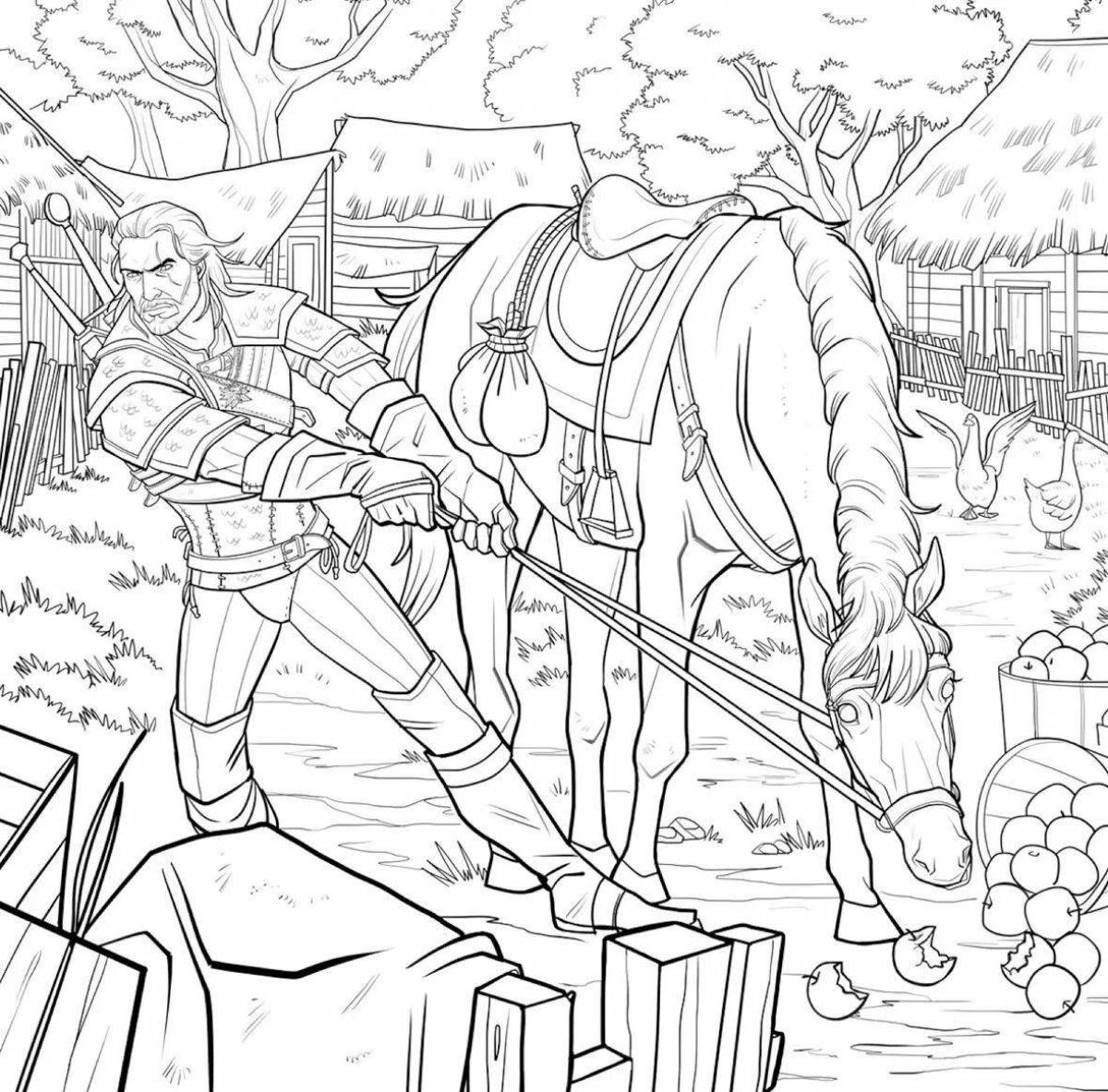 Witcher 3 amazing coloring book