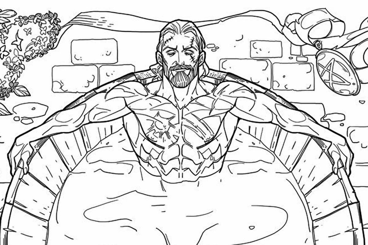 Living witcher 3 coloring book