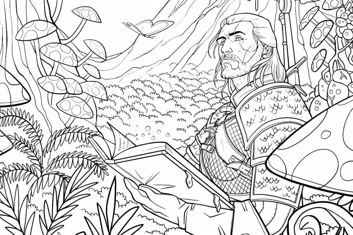 Bold Coloring The Witcher 3 coloring book
