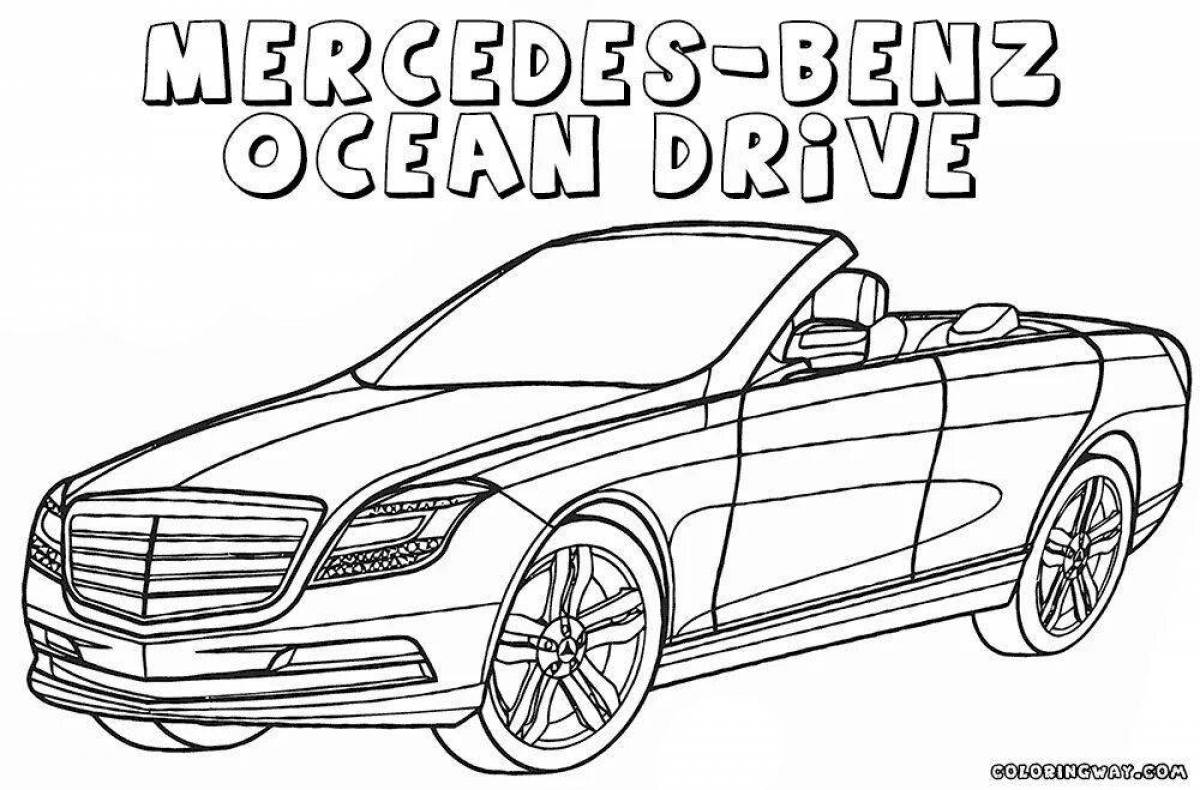 Photo Live coloring mercedes e200