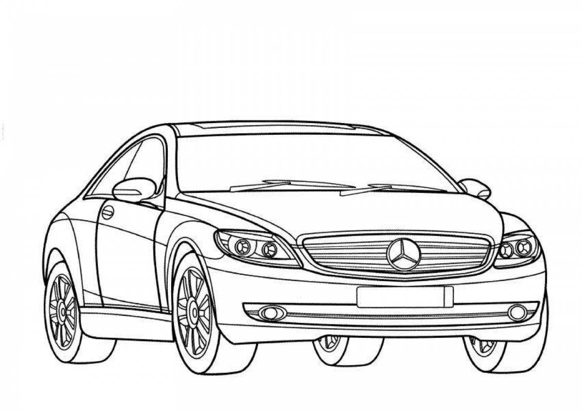 Photo Charming coloring mercedes e200