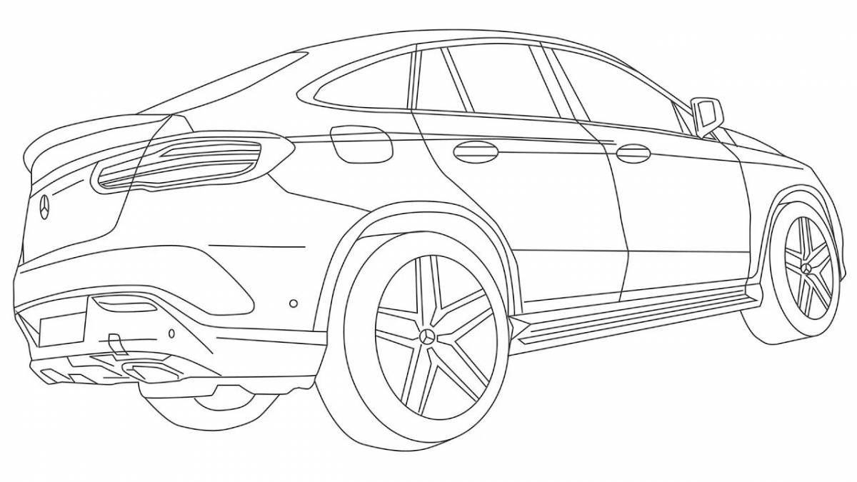 Photo Joyful mercedes e200 coloring book