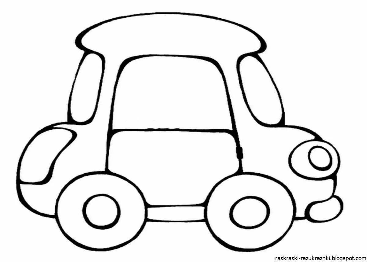Delightful coloring 4 cars