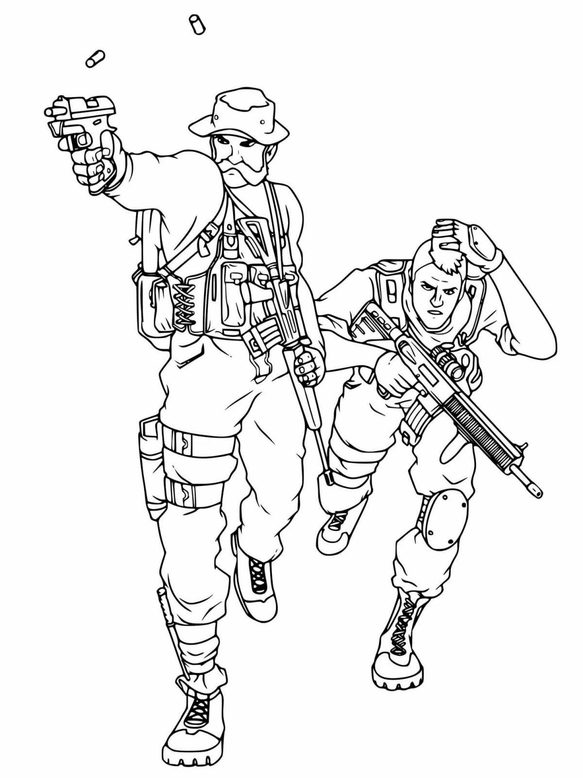Colorful feces duty coloring page