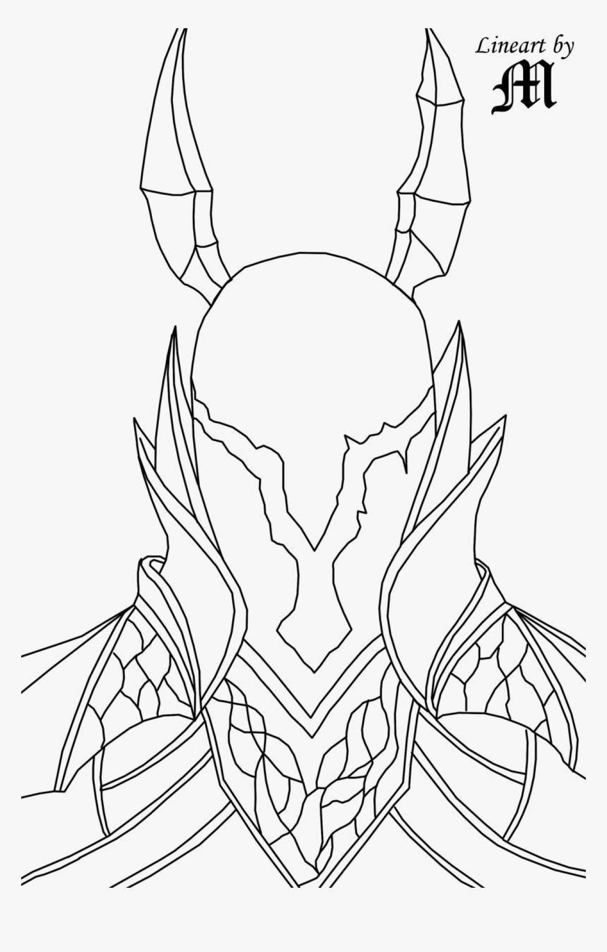 Amazing soul knight coloring page