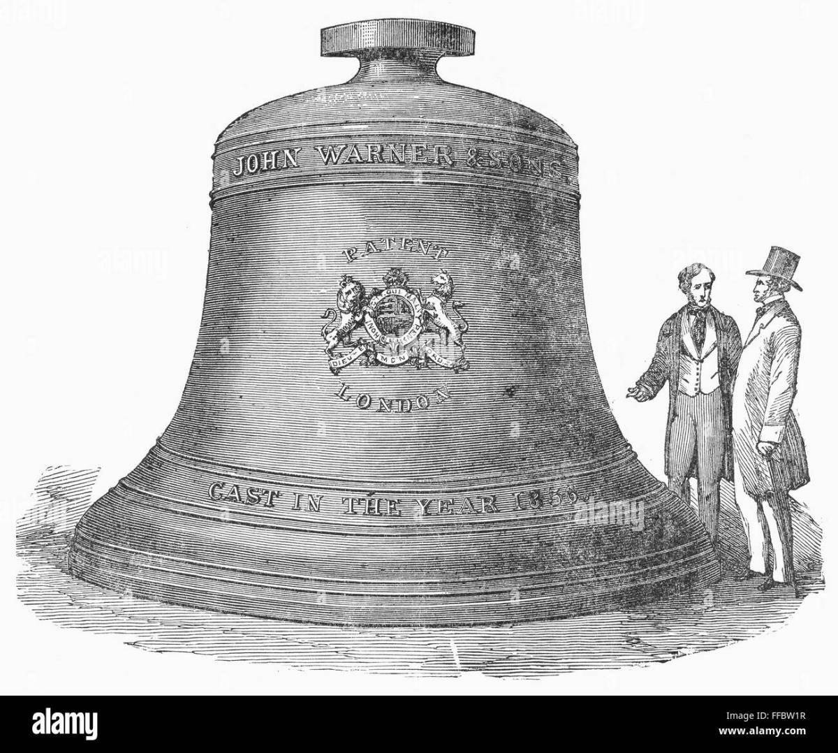 Photo Coloring elegant king bell