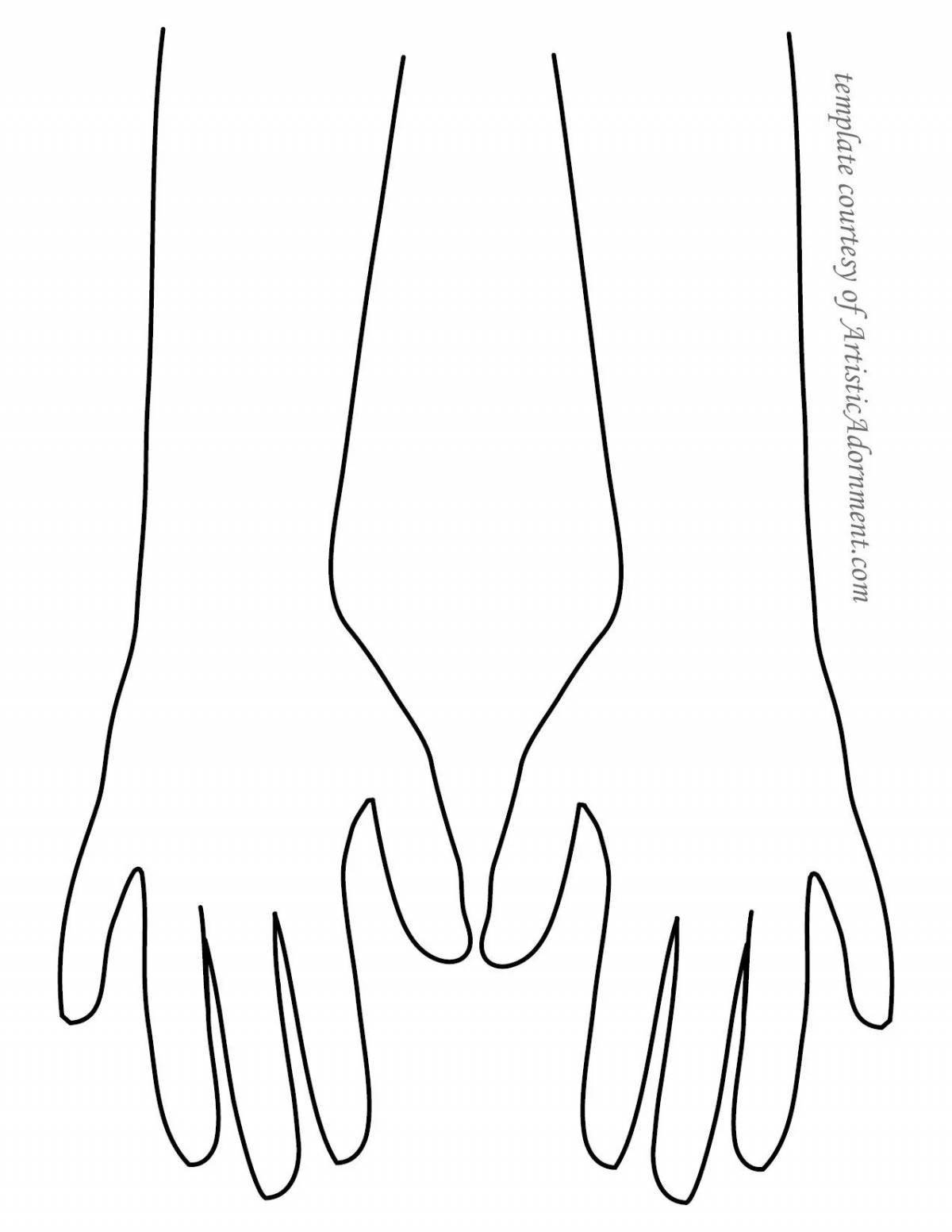 Happy wrist coloring page