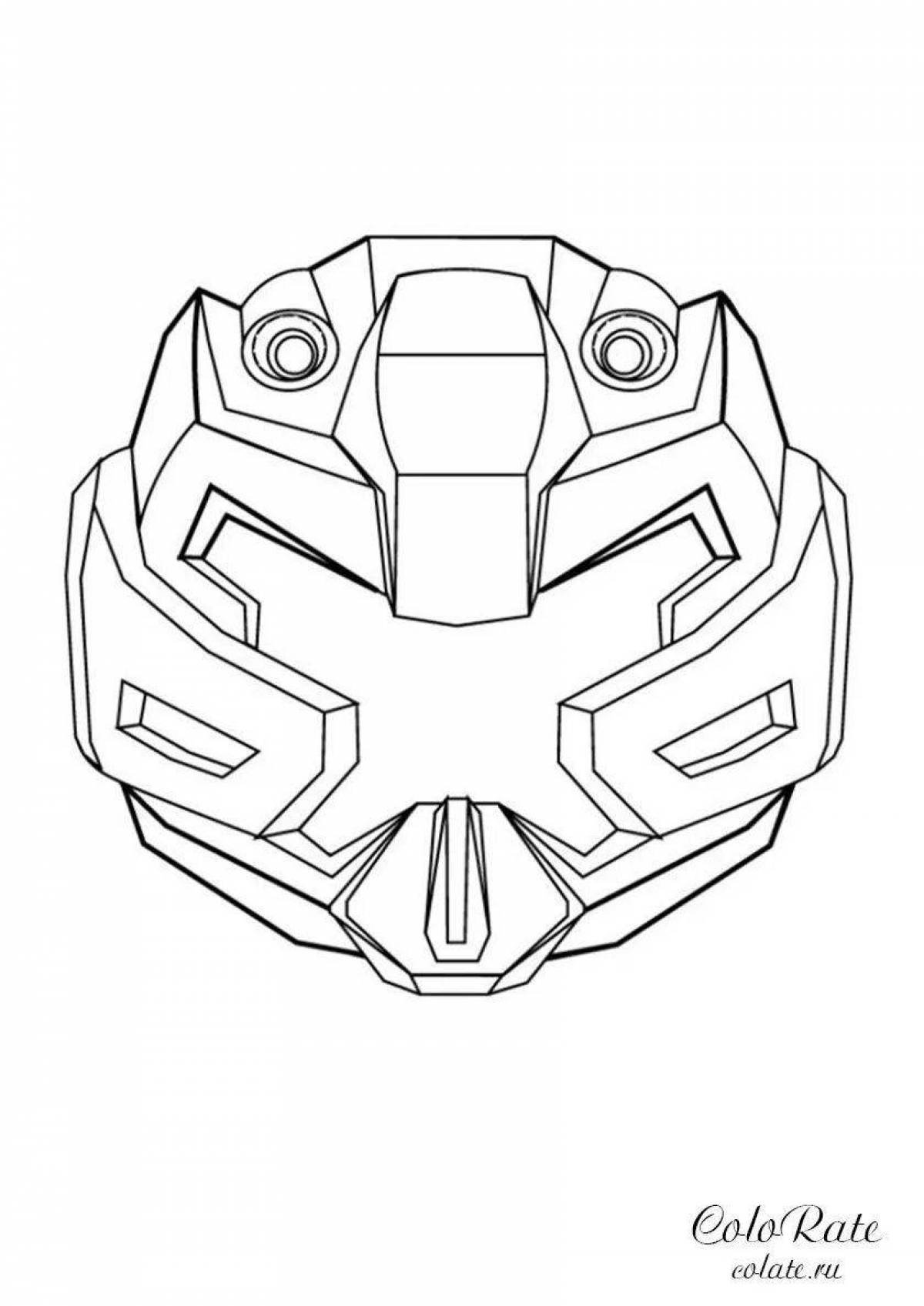 Tobot r playful coloring page