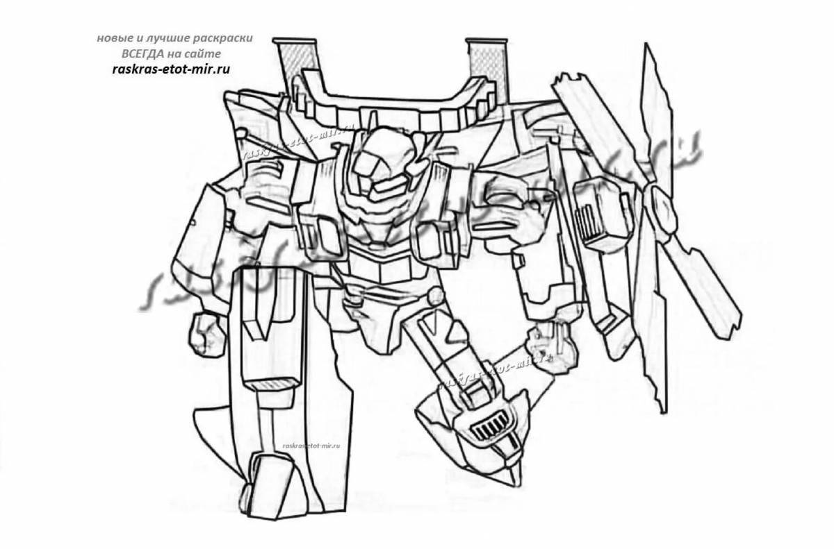 Tobot r fun coloring book