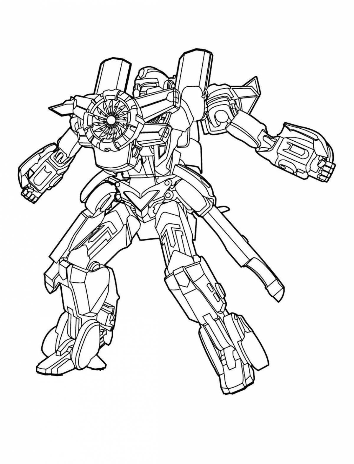 Cute tobot r coloring book