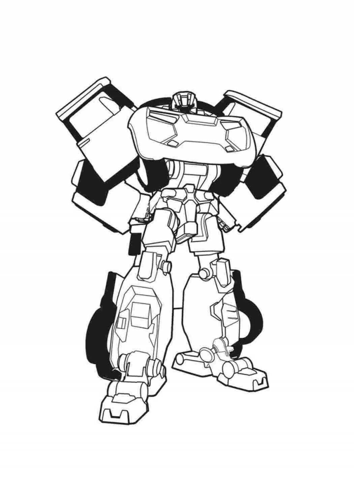 Color-explosion tobot r coloring page