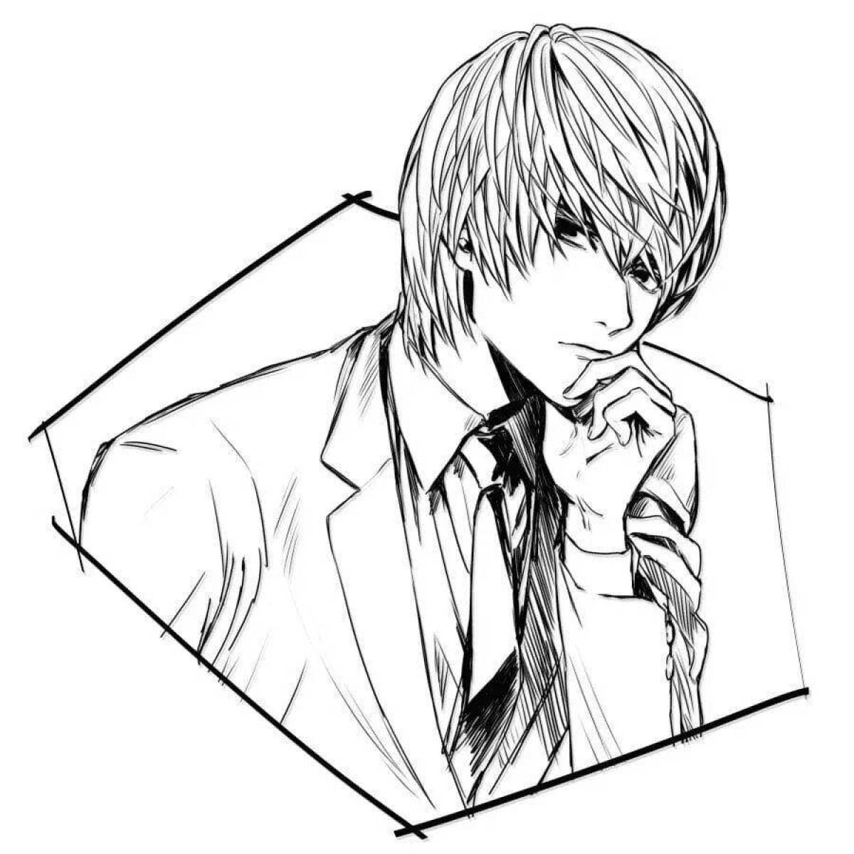 Exciting coloring yagami light