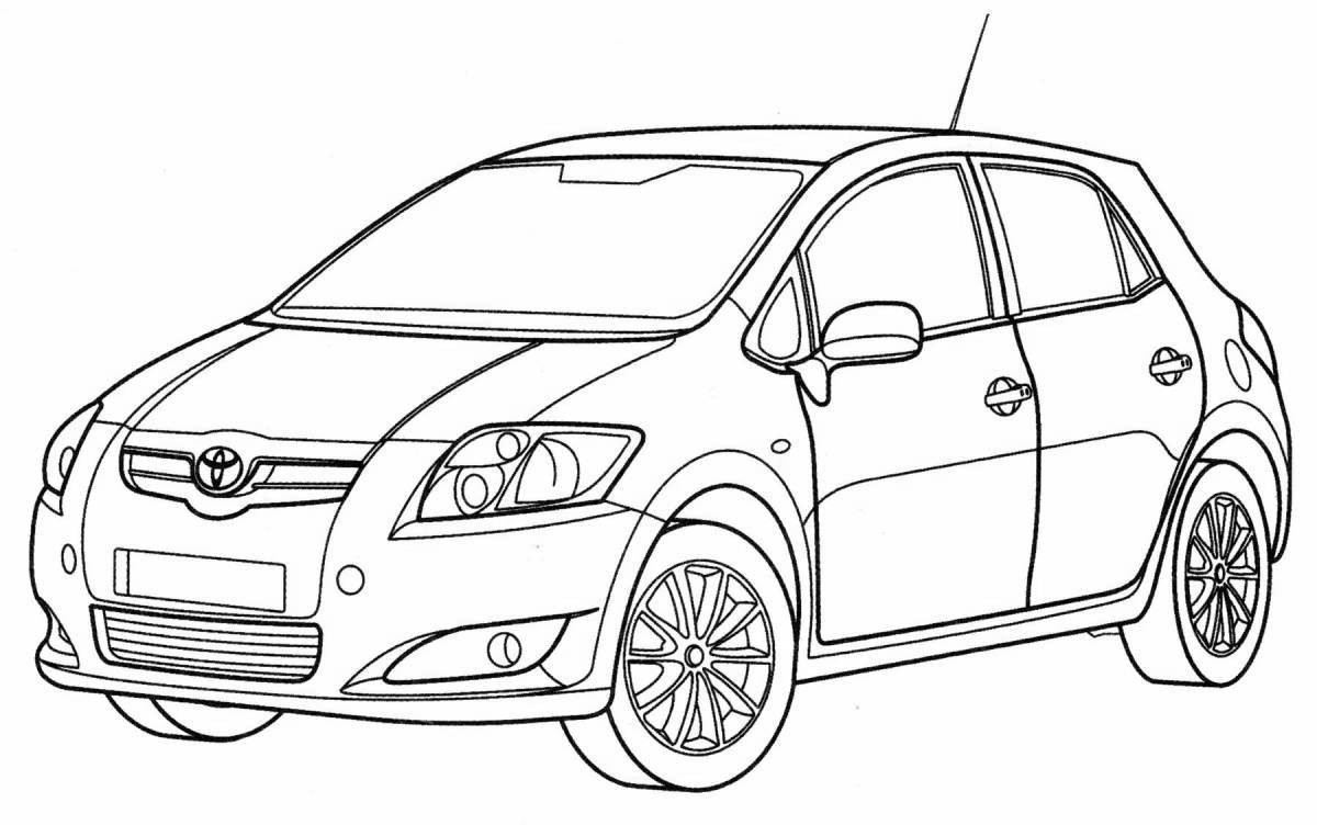Toyota incredible cars coloring page