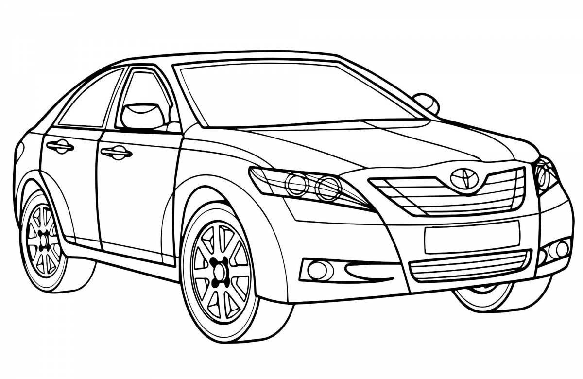 Toyota gorgeous cars coloring book