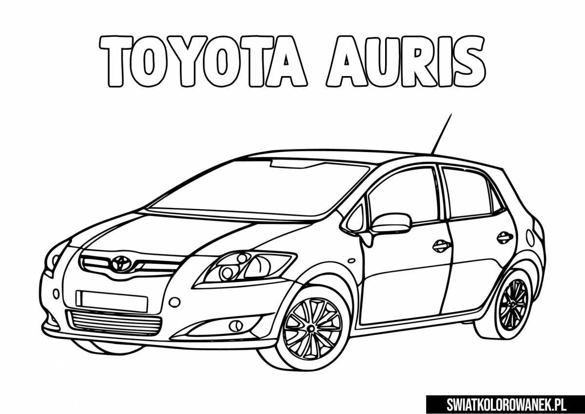 Toyota shiny cars coloring book