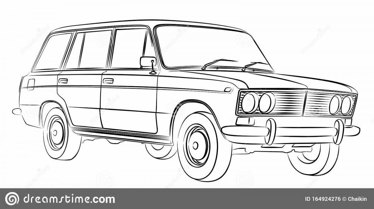 Russian car industry coloring page