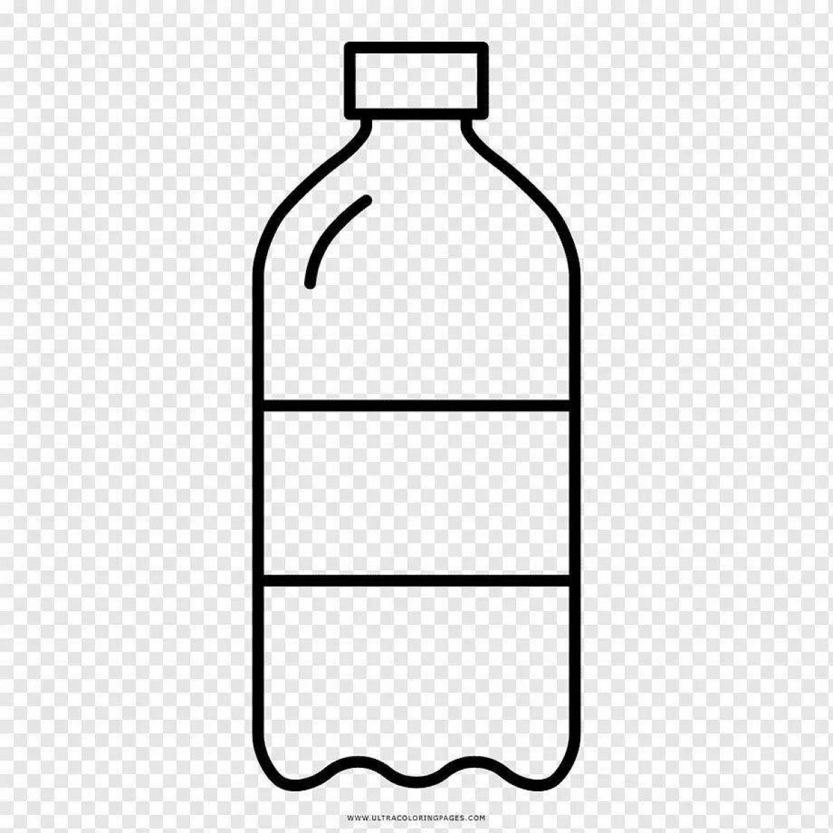 Квас в пластиковой бутылке. Бутылка нарисованная. Бутылка схематично. Бутылка раскраска. Пластиковая бутылка раскраска.