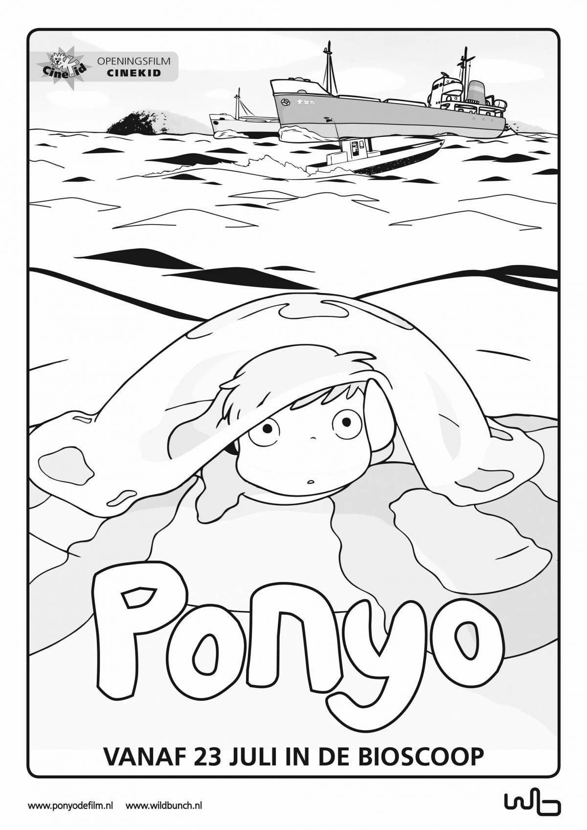 Glorious ponyfish coloring page