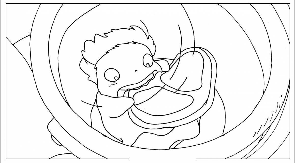 Awesome ponyfish coloring page