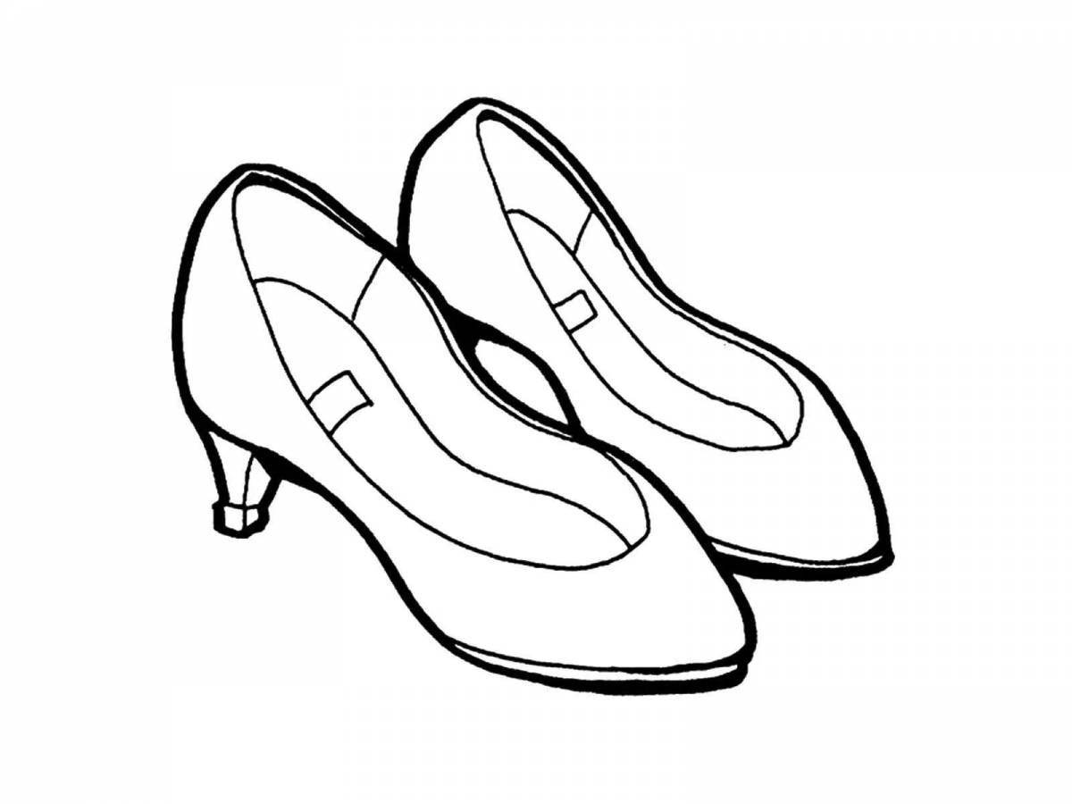 Coloring page stunning shoes