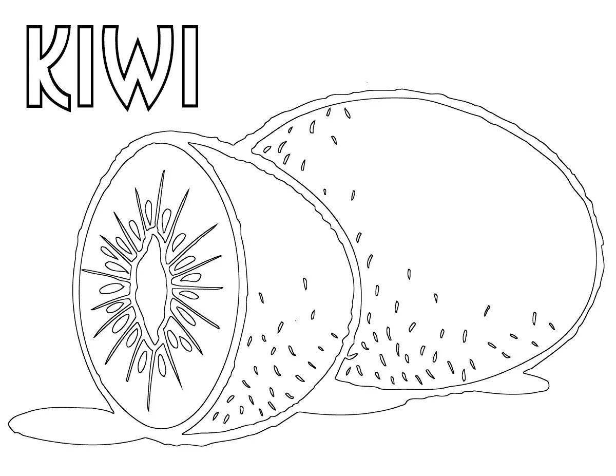 Funny kiwi willy coloring book