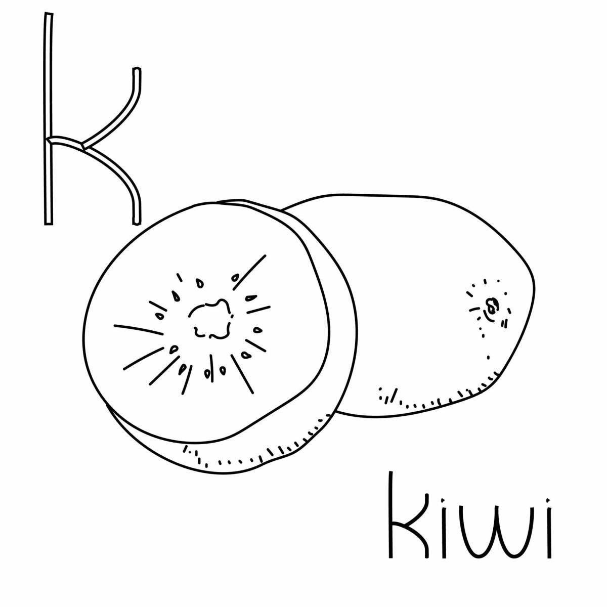 Fun coloring kiwi willy