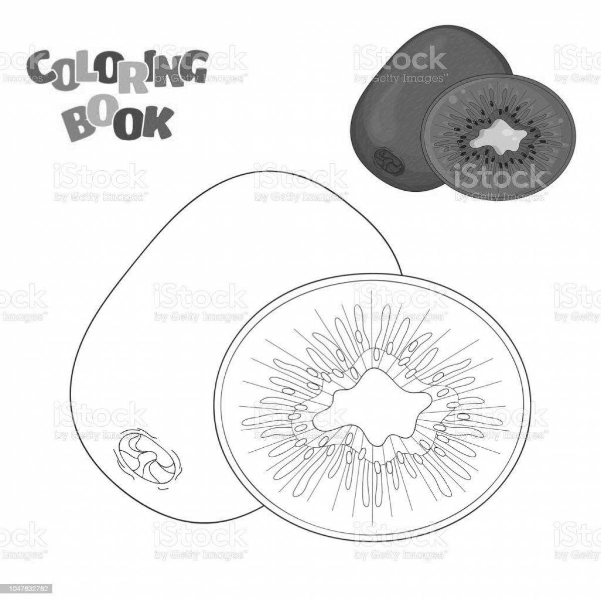 Engaging kiwi willy coloring page