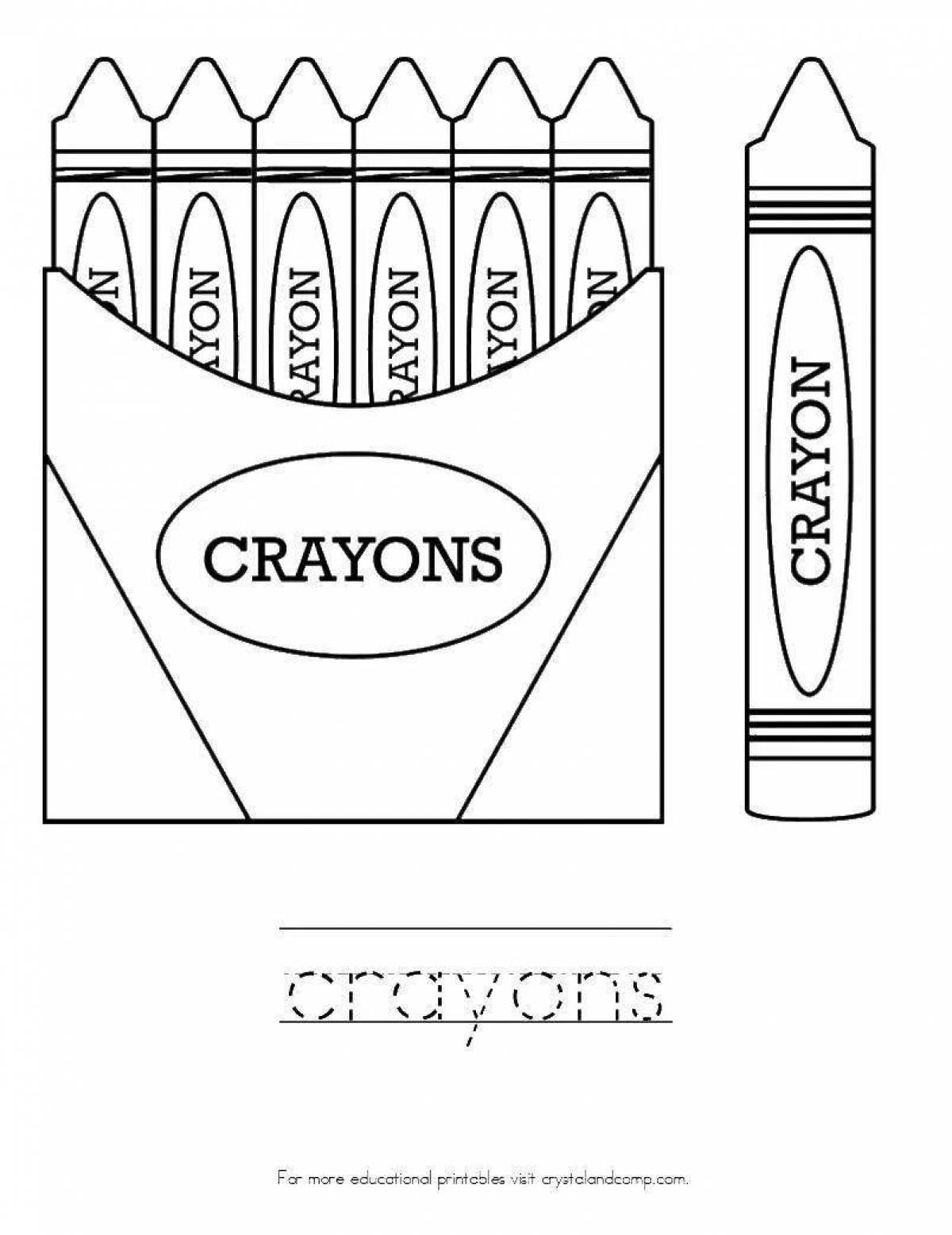 Intensive colored pencils for coloring pages