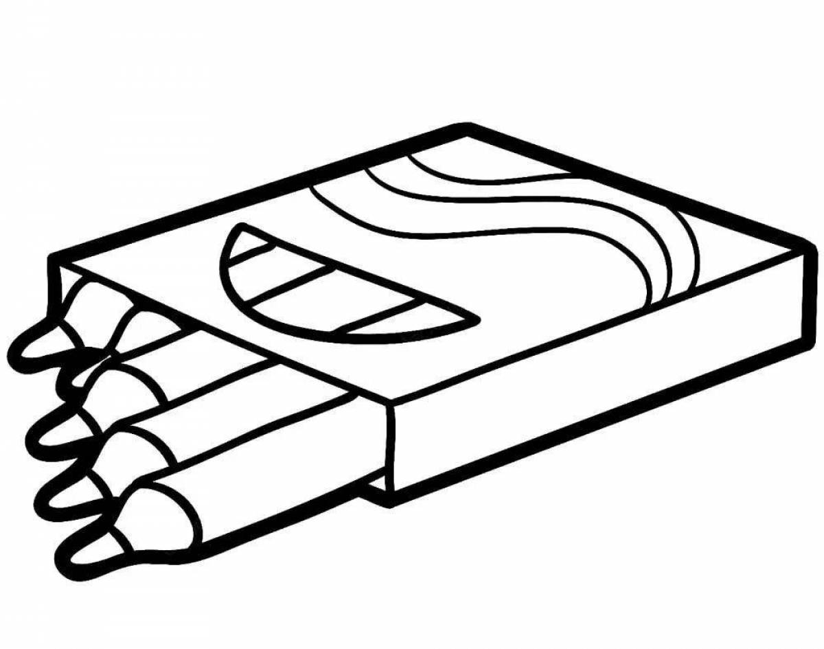 Color-brilliant coloring page pencils