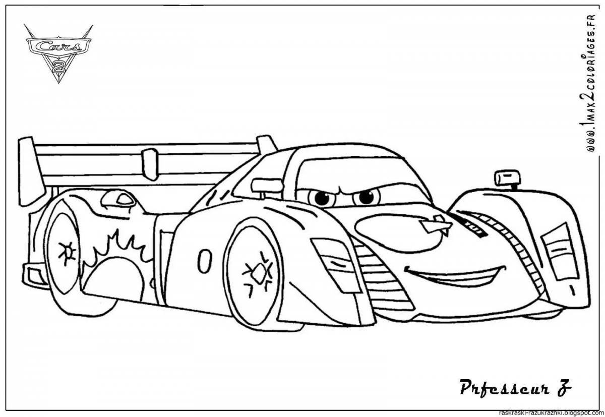 Live supercar coloring page