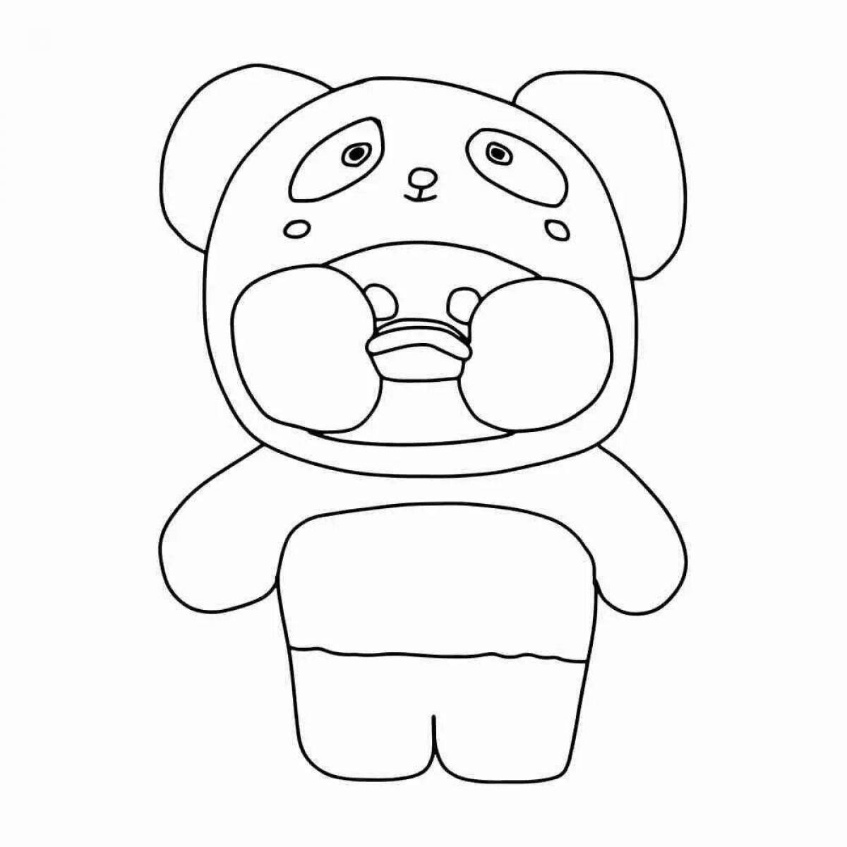 Coloring page cute fan of lalaphan