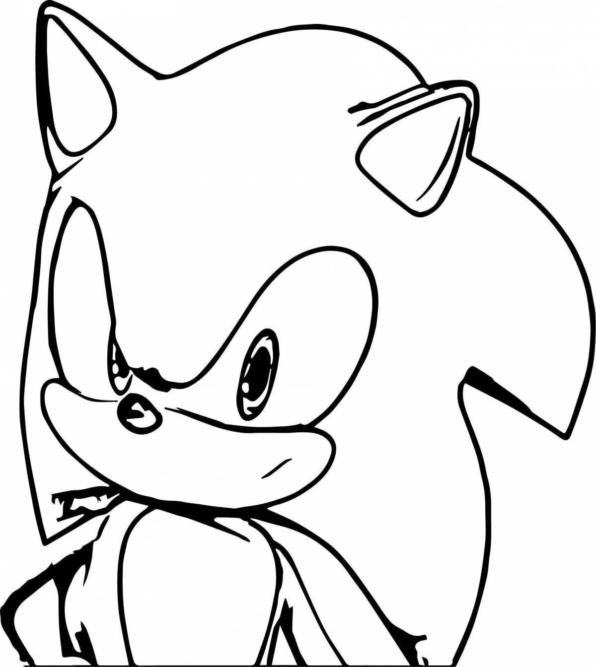 Coloring evil sonic - sinister
