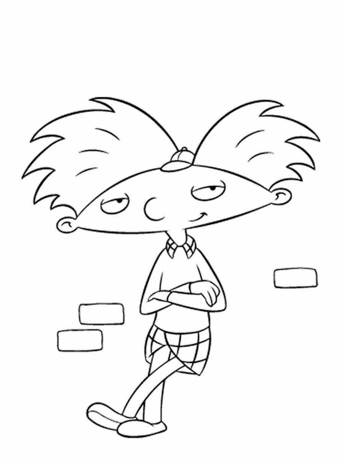 Charming hey arnold coloring book