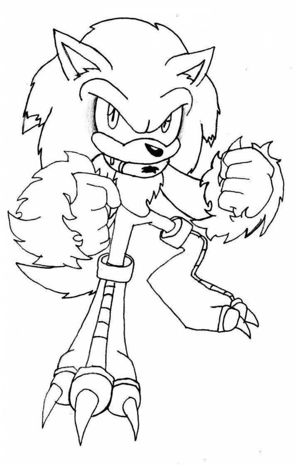 Sonic god bright coloring